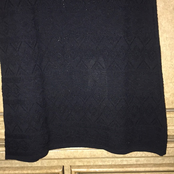 UNITED COLORS OF BENETTON BLACK CROCHETED SKIRT - Picture 6 of 10